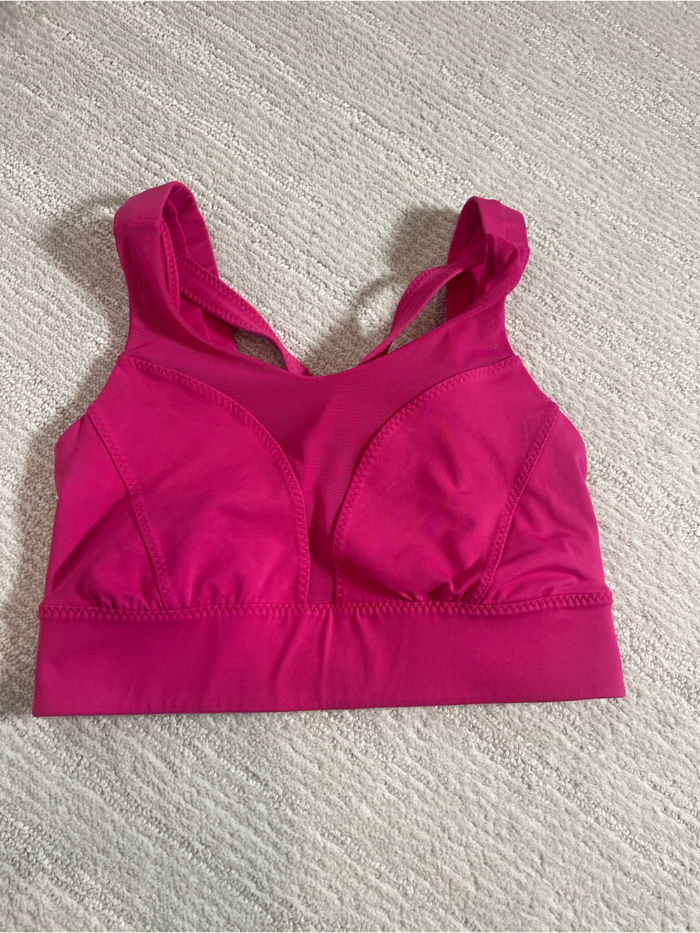 lululemon athletica Girls' Hot Pink Sports Bra Top Size 6